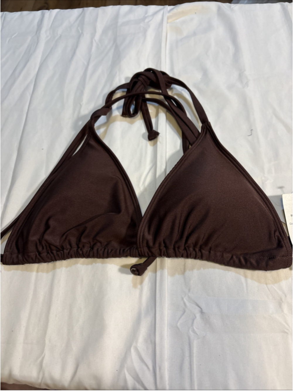 Cotton On Slider Triangle Self-Tie Bikini Top Bathing Suit X-Large